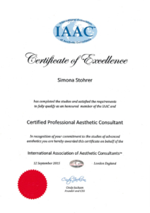 Simona Stohrer - IAAC Certificate